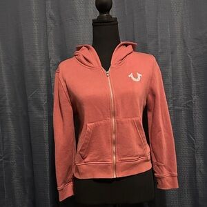 True Religion Pink Zip Hoodie